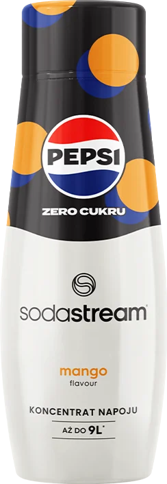 Syrop SodaStream o smaku Pepsi Mango Zero Cukru.